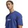 adidas Essentials Linear T-Shirt Herren - blau/weiß