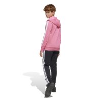 adidas Seasonal Essentials Tiberio 3-Streifen Fleece Trainingsanzug Kinder - pink/schwarz/weiß