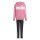adidas Seasonal Essentials Tiberio 3-Streifen Fleece Trainingsanzug Kinder - pink/schwarz/weiß