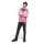 adidas Seasonal Essentials Tiberio 3-Streifen Fleece Trainingsanzug Kinder - pink/schwarz/weiß