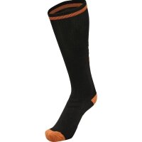 hummel Elite Indoor Socken High Unisex - black/orange tiger