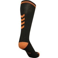 hummel Elite Indoor Socken High Unisex - black/orange tiger