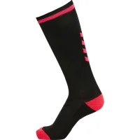 hummel Elite Indoor Socken High - black/diva pink