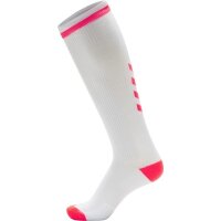 hummel Elite Indoor Socken High Unisex - white/diva pink
