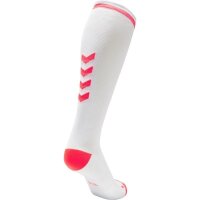 hummel Elite Indoor Socken High Unisex - white/diva pink