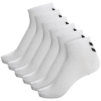 hummel Hmlchevron 6-Pack Mid Cut Socken - white/white