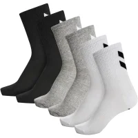 hummel Hmlchevron 6-Pack Socken - black/white/grey
