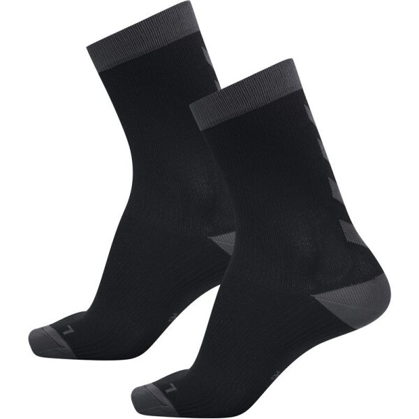 hummel Element Indoor Sport Socken 2 Pack - black/asphalt - 27-30