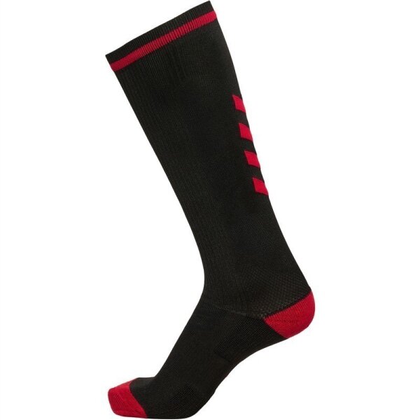 hummel Elite Indoor Socken High - black/red - 27-30
