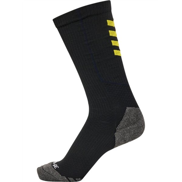 hummel Hmlpro Training Socken High - black/blazing yellow - 47-50
