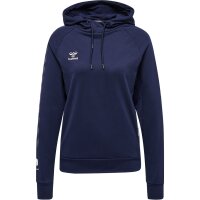 hummel Move Grid Cotton Hoodie Damen - marine