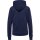 hummel Move Grid Cotton Zip Hoodie Damen - marine