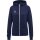 hummel Move Grid Cotton Zip Hoodie Damen - marine