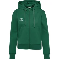 hummel Hmlgo 2.0 Zip Hoodie Damen - evergreen