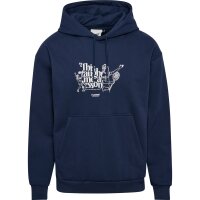 hummel Hmlloose Hoodie Lesson - dress blues