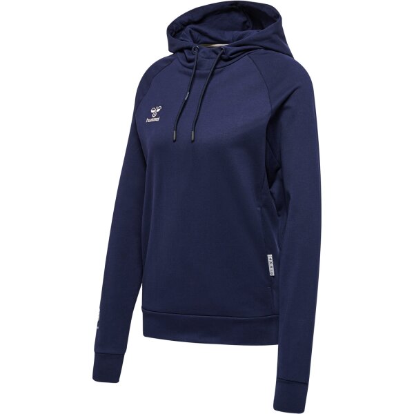 hummel Hmlmove Grid Cotton Hoodie Damen - marine - M