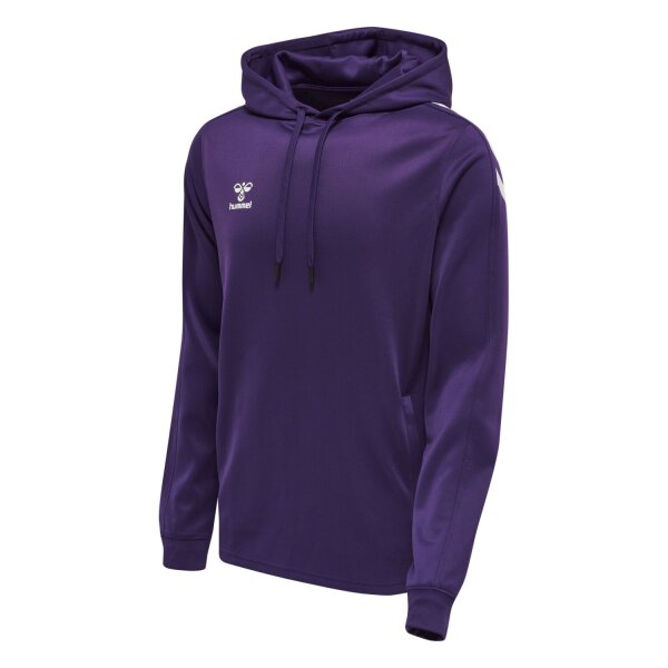 hummel Hmlcore Xk Poly Sweat Hoodie - acai/white - M