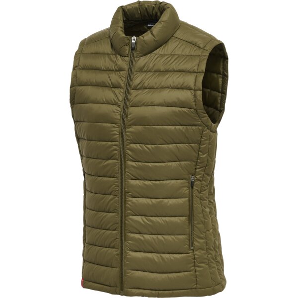 hummel Hmlred Quilted Waistcoat Damen - dark olive - XS