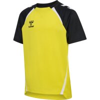 hummel Hmllead 2.0 Trikot S/S Kinder - blazing yellow/black