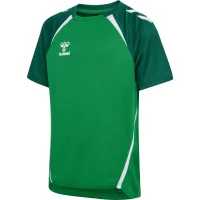 hummel Hmllead 2.0 Trikot S/S Kinder - jelly bean/evergreen