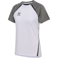 hummel Lead 2.0 T-Shirt Kurzarm Damen - white/steel gray