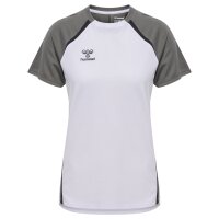 hummel Lead 2.0 T-Shirt Kurzarm Damen - white/steel gray
