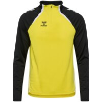 hummel Hmllead 2.0 Half Zip Herren - blazing yellow/black