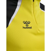 hummel Hmllead 2.0 Half Zip Herren - blazing yellow/black