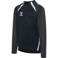 hummel Hmllead 2.0 Half Zip Kinder - black/asphalt