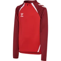 hummel Hmllead 2.0 Half Zip Kinder - true red/maroon