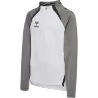 hummel Hmllead 2.0 Half Zip Kinder - white/steel gray