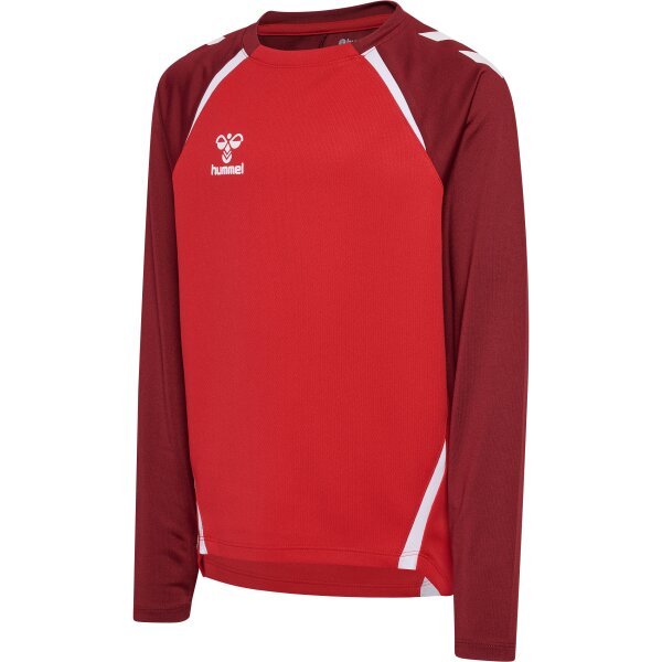 hummel Hmllead 2.0 Crew Sweat Kinder - true red/maroon
