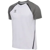 hummel Hmllead 2.0 Polo Herren - white/steel gray