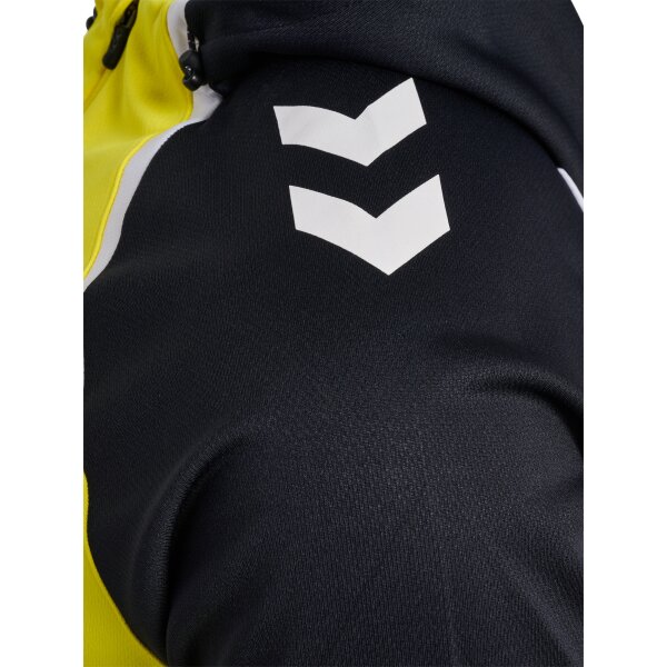 hummel Hmllead 2.0 Zip Hoodie Herren - blazing yellow/black