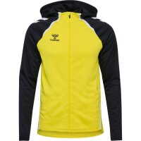 hummel Hmllead 2.0 Zip Hoodie Herren - blazing yellow/black