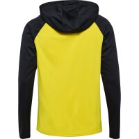 hummel Hmllead 2.0 Zip Hoodie Herren - blazing yellow/black