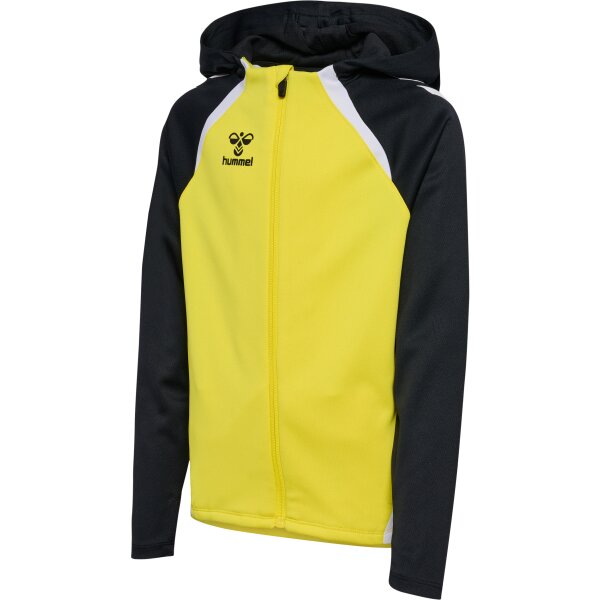 hummel Hmllead 2.0 Zip Hoodie Kinder - blazing yellow/black