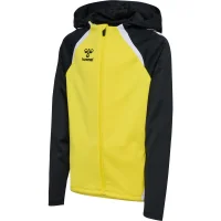 hummel Hmllead 2.0 Zip Hoodie Kinder - blazing yellow/black