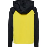 hummel Hmllead 2.0 Zip Hoodie Kinder - blazing yellow/black