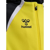 hummel Hmllead 2.0 Zip Hoodie Kinder - blazing yellow/black