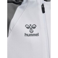 hummel Hmllead 2.0 Zip Hoodie Kinder - white/steel gray