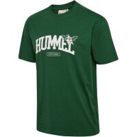 hummel Hmlloose Tee S/S University Bee - dark green/dark...