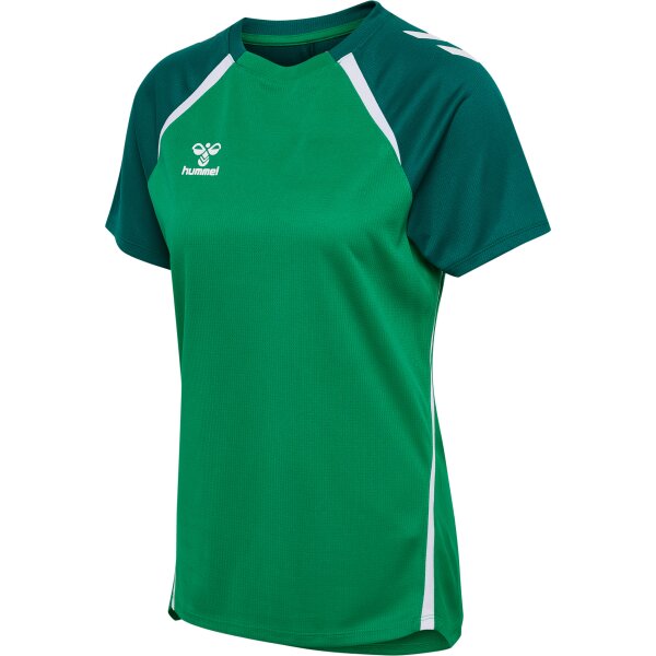 hummel Hmllead 2.0 Trikot S/S Damen - jelly bean/evergreen - XL
