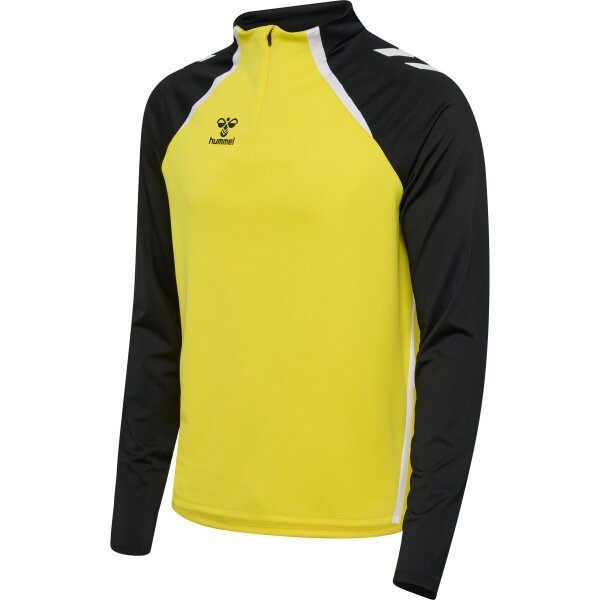 hummel Hmllead 2.0 Half Zip Herren - blazing yellow/black - XS