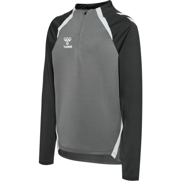 hummel Hmllead 2.0 Half Zip Kinder - steel gray/asphalt - 152