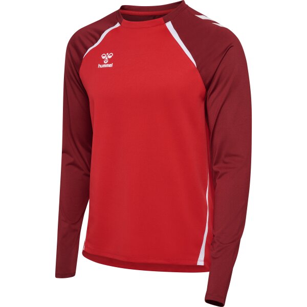 hummel Hmllead 2.0 Crew Sweat Herren - true red/maroon - S