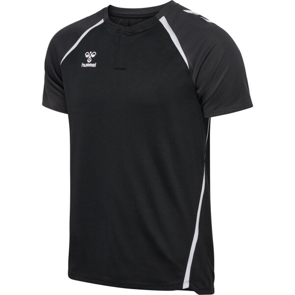 hummel Hmllead 2.0 Polo Herren - black/asphalt - XL