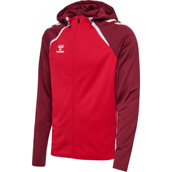 hummel Hmllead 2.0 Zip Hoodie Herren - true red/maroon - 2XL