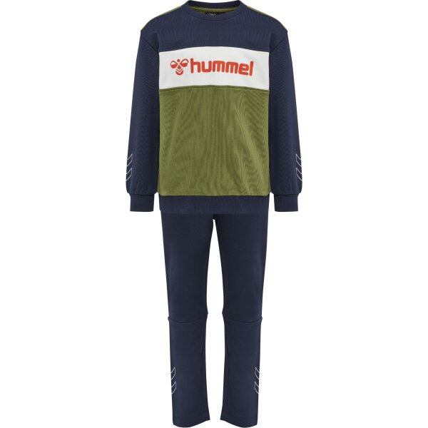 hummel Hmlbirger Crew Suit Jungen - black iris