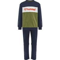 hummel Hmlbirger Crew Suit Jungen - black iris